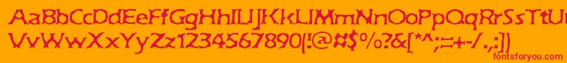 Jekyll Font – Red Fonts on Orange Background