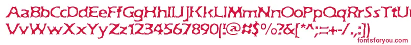 フォントJekyll – 白い背景に赤い文字