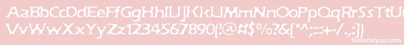 Jekyll Font – White Fonts on Pink Background