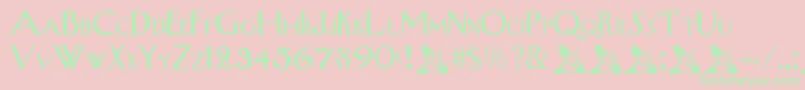 Rsupperwestside Font – Green Fonts on Pink Background