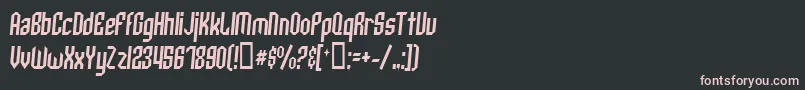 ArcheryBlackCondensedItalic Font – Pink Fonts on Black Background