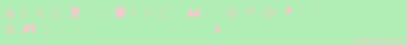 BossMThree Font – Pink Fonts on Green Background