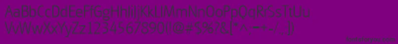 GouditaSansLightSf Font – Black Fonts on Purple Background
