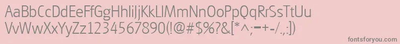 GouditaSansLightSf Font – Gray Fonts on Pink Background