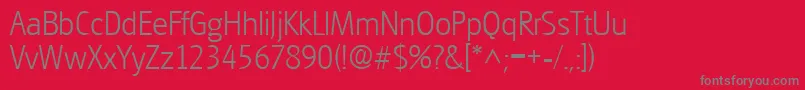 GouditaSansLightSf Font – Gray Fonts on Red Background