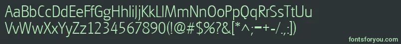 GouditaSansLightSf Font – Green Fonts on Black Background