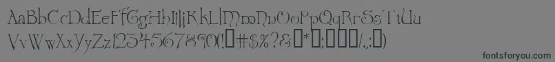 Wretrg Font – Black Fonts on Gray Background
