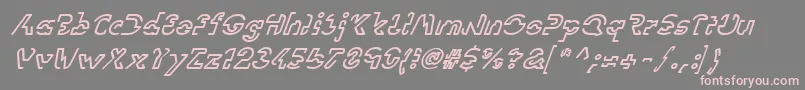 LinotypevisionOblique Font – Pink Fonts on Gray Background