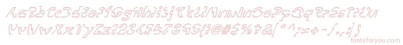 LinotypevisionOblique Font – Pink Fonts on White Background