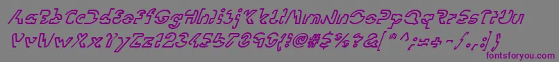 LinotypevisionOblique Font – Purple Fonts on Gray Background