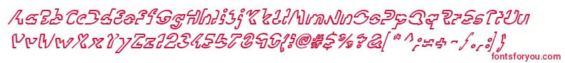 LinotypevisionOblique Font – Red Fonts on White Background