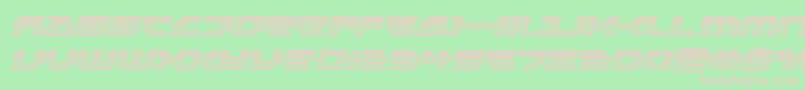 Royalsamuraichromeital Font – Pink Fonts on Green Background
