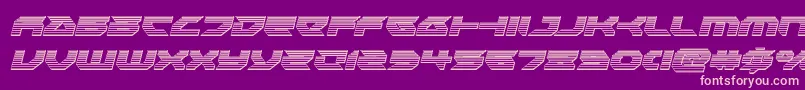 Royalsamuraichromeital Font – Pink Fonts on Purple Background