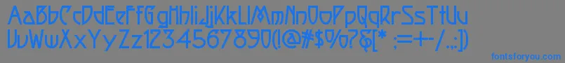 Fortunecookienf Font – Blue Fonts on Gray Background