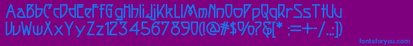 Fortunecookienf Font – Blue Fonts on Purple Background