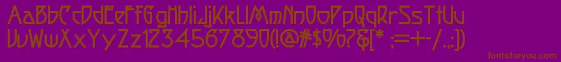 Fortunecookienf Font – Brown Fonts on Purple Background