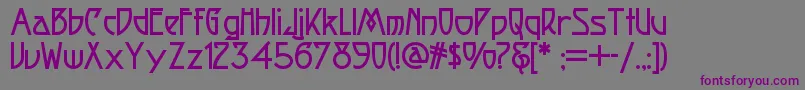 Fortunecookienf Font – Purple Fonts on Gray Background