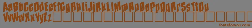 Spund Font – Brown Fonts on Gray Background