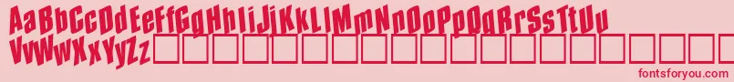 Spund Font – Red Fonts on Pink Background