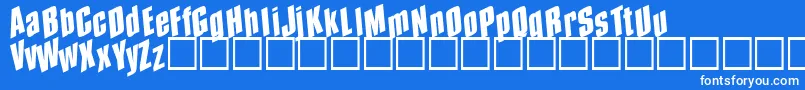 Spund Font – White Fonts on Blue Background