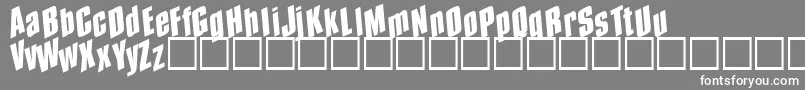 Spund Font – White Fonts on Gray Background