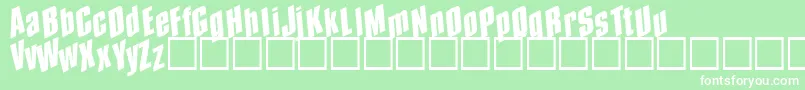 Spund Font – White Fonts on Green Background