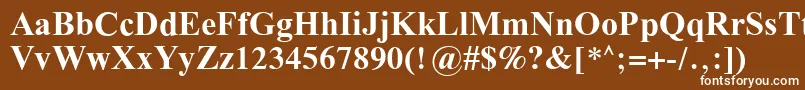 Шрифт GalatiaSilBold – белые шрифты на коричневом фоне
