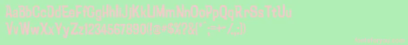 Psychatronic Font – Pink Fonts on Green Background