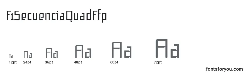 Größen der Schriftart F1SecuenciaQuadFfp