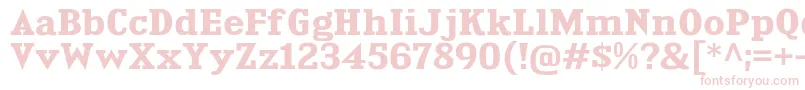 KingsbridgeExBd Font – Pink Fonts on White Background