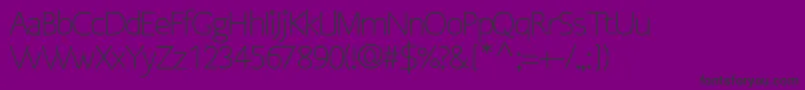 OsgoodsansRegular Font – Black Fonts on Purple Background