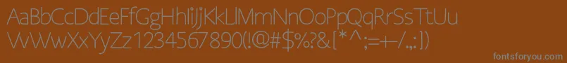 OsgoodsansRegular Font – Gray Fonts on Brown Background