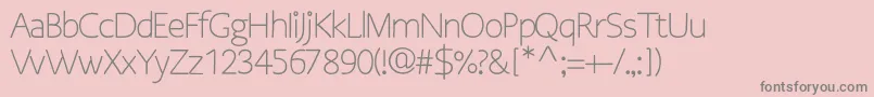 OsgoodsansRegular-Schriftart – Graue Schriften auf rosa Hintergrund