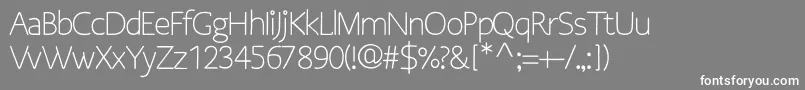 OsgoodsansRegular Font – White Fonts on Gray Background