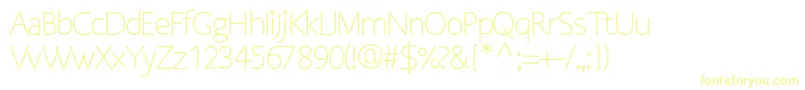 OsgoodsansRegular Font – Yellow Fonts on White Background