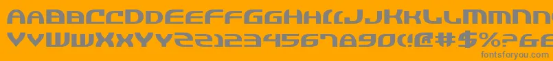 JannisariesExpanded Font – Gray Fonts on Orange Background