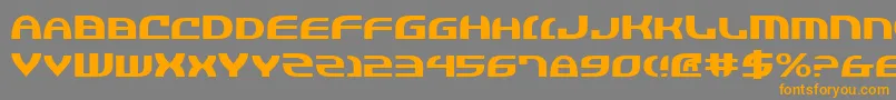 JannisariesExpanded Font – Orange Fonts on Gray Background