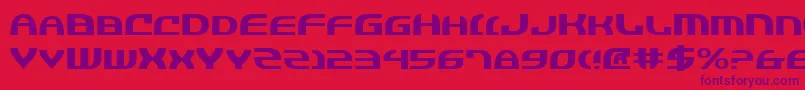 JannisariesExpanded Font – Purple Fonts on Red Background