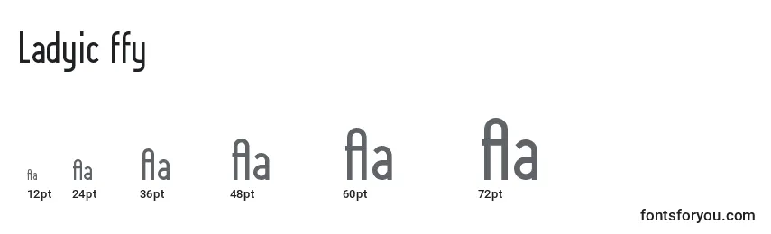 Ladyic ffy Font Sizes