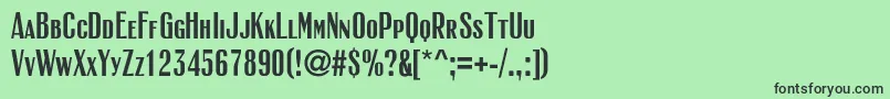 Rubricasmallcapsc Font – Black Fonts on Green Background