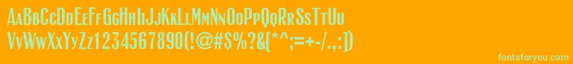 Weitere Informationen zur Rubricasmallcapsc-Schriftart Rubricasmallcapsc-Schriftart – Grüne Schriften auf orangefarbenem Hintergrund