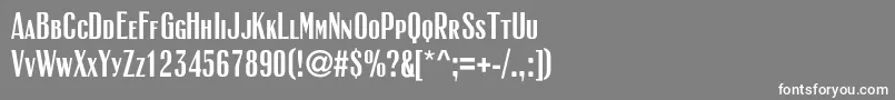 Rubricasmallcapsc Font – White Fonts on Gray Background