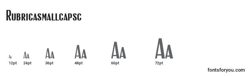 Rubricasmallcapsc Font Sizes