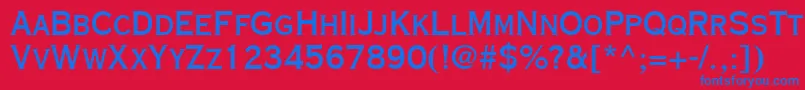 CopperplateGothicLtThirtyAb Font – Blue Fonts on Red Background