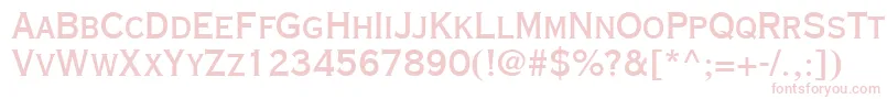 CopperplateGothicLtThirtyAb Font – Pink Fonts on White Background