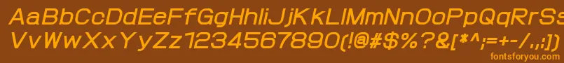 Шрифт ProtofetBolditalic – оранжевые шрифты на коричневом фоне