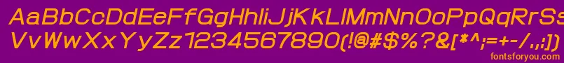 ProtofetBolditalic Font – Orange Fonts on Purple Background