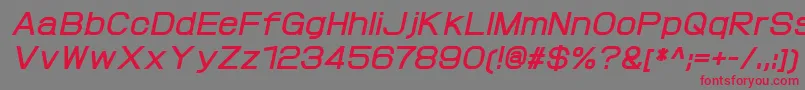 ProtofetBolditalic Font – Red Fonts on Gray Background