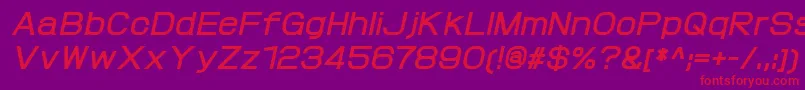 ProtofetBolditalic Font – Red Fonts on Purple Background