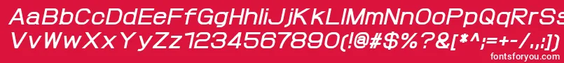 ProtofetBolditalic Font – White Fonts on Red Background